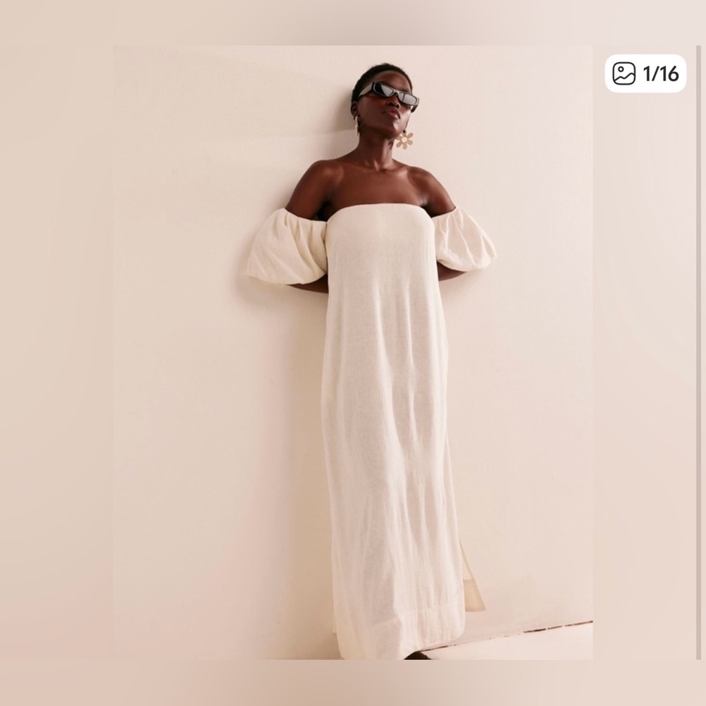 Free People Cream Dress